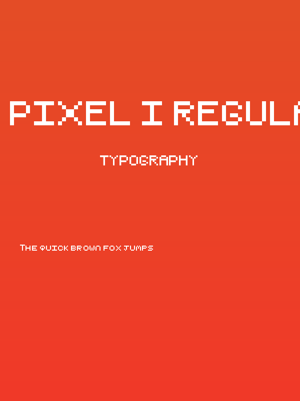 Pixel I Regular Poster