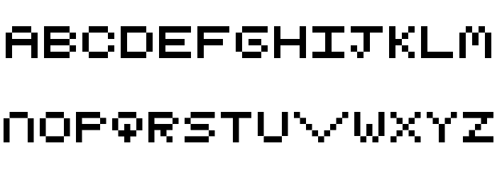 Pixel I Regular Font LOWERCASE