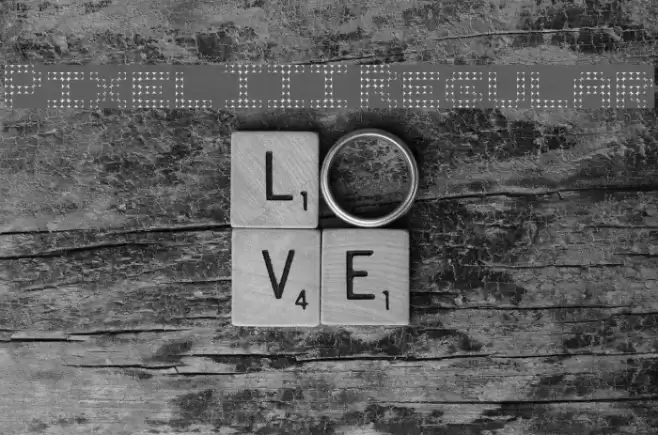 Pixel III Regular Schriftart examples