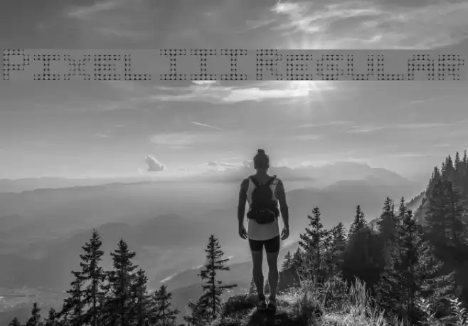Pixel III Regular Schriftart examples