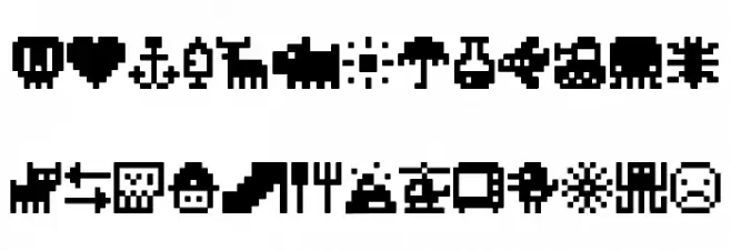 Pixel Icons Compilation خط أحرف كبيرة