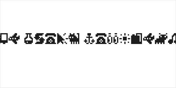 Pixel Icons Compilation Logo