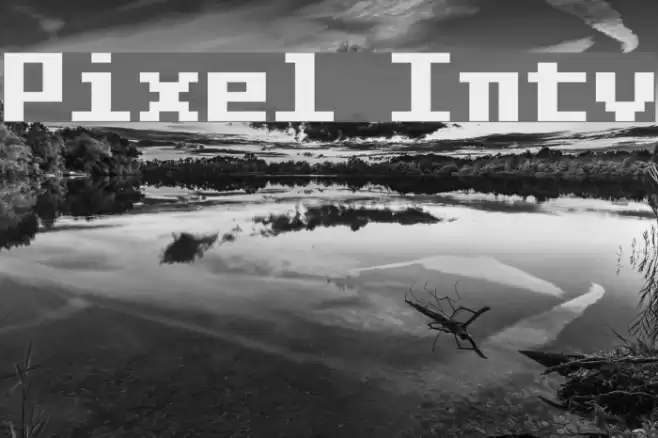 Pixel Intv Schriftart examples