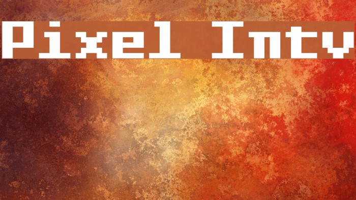Pixel Intv Schriftart examples