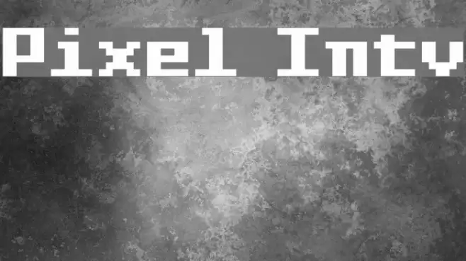 Pixel Intv Schriftart examples