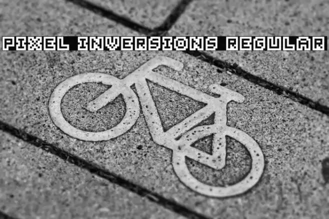 Pixel Inversions Regular Font examples