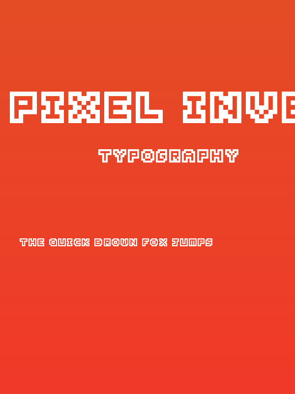 Pixel Inversions Regular Poster
