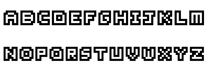 Pixel Inversions Regular Шрифта строчной