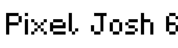 Pixel Josh 6 फ़ॉन्ट