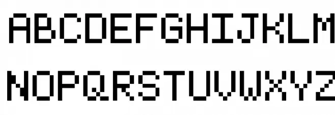Pixel Josh 6 字体 大写