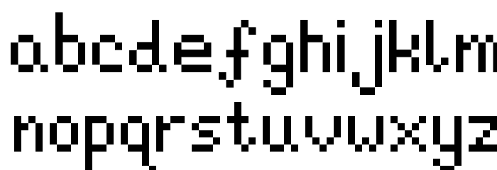 Pixel Josh 6 Font LOWERCASE