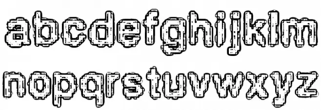 Pixel Krud [BRK] फ़ॉन्ट लोअरकेस