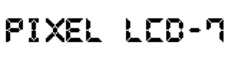 Pixel LCD-7  नि: शुल्क फ़ॉन्ट्स डाउनलोड