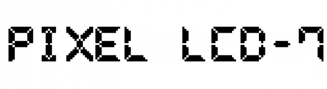 Pixel LCD-7  Fuentes Gratis Descargar