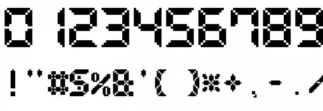 Pixel LCD-7 Font OTHER CHARS
