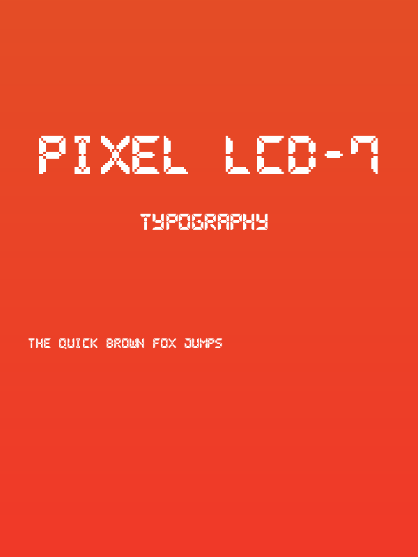 Pixel LCD-7 Poster