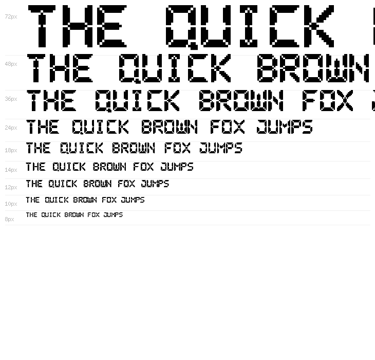 Pixel LCD-7 Waterfall