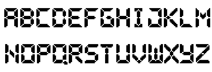 Pixel LCD-7 Font LOWERCASE