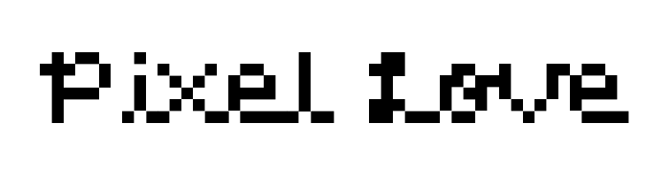Pixel Love  Frei Schriftart Herunterladen
