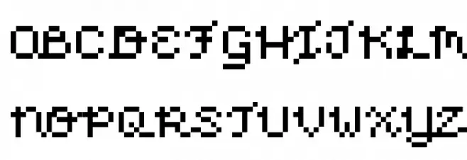 Pixel Love Schriftart Groß