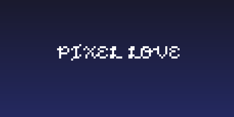 Pixel Love Social Header