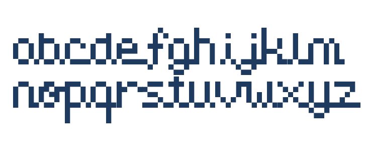 Pixel Love Lowercase