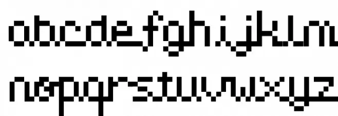 Pixel Love फ़ॉन्ट लोअरकेस