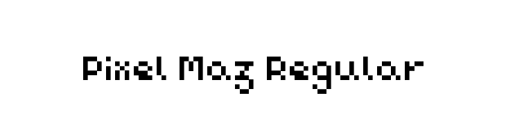 Pixel Maz Regular  Free Fonts Download