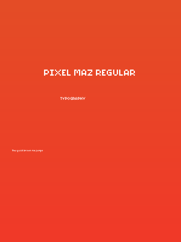 Pixel Maz Regular Poster