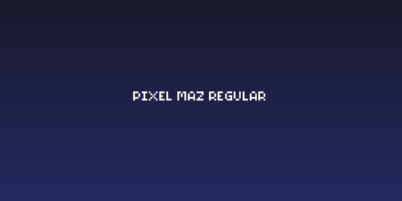 Pixel Maz Regular Social Header