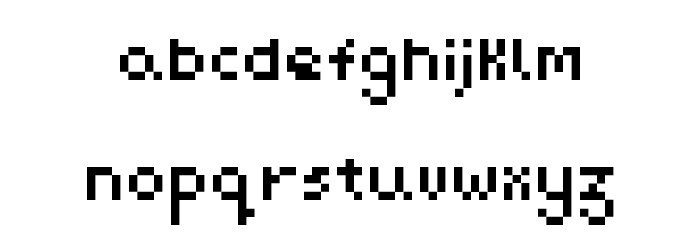 Pixel Maz Regular Font LOWERCASE