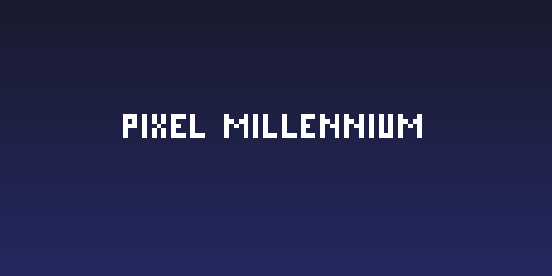 Pixel Millennium Social Header
