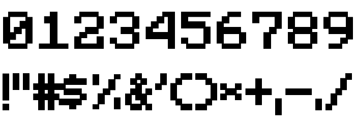 Pixel Miners Font OTHER CHARS