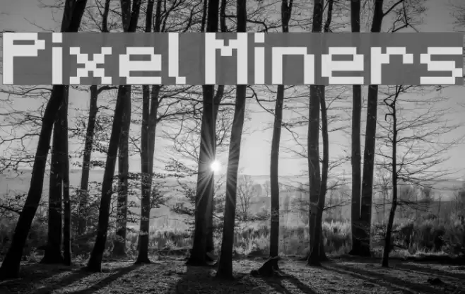 Pixel Miners Font examples