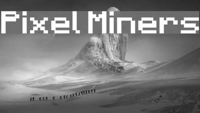 Pixel Miners Font examples