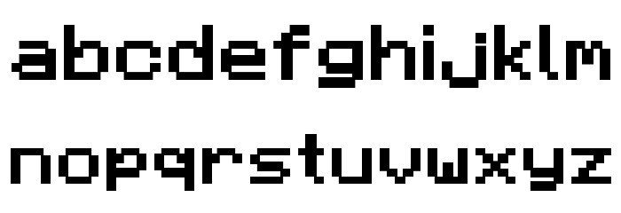 Pixel Miners Font LOWERCASE