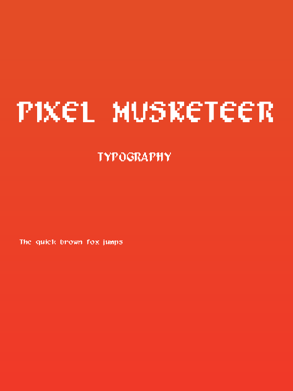Pixel Musketeer Poster