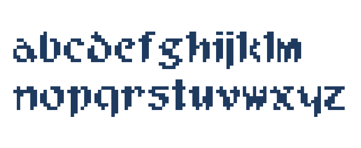 Pixel Musketeer Lowercase