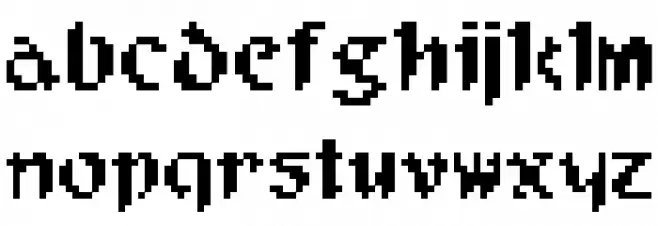 Pixel Musketeer Fuentes MINÚSCULAS