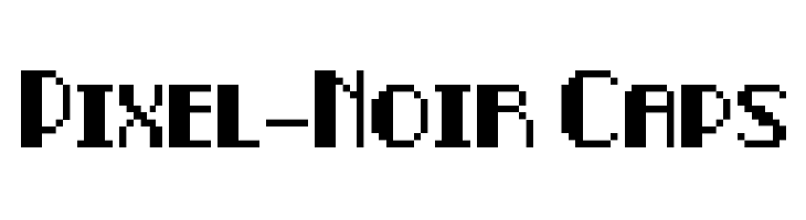 Pixel-Noir Caps  Frei Schriftart Herunterladen
