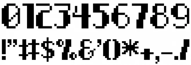 Pixel-Noir Caps Font OTHER CHARS