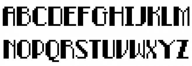 Pixel-Noir Caps Font UPPERCASE
