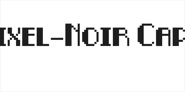Pixel-Noir Caps Logo