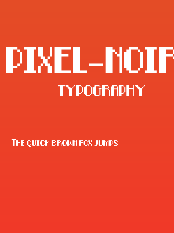 Pixel-Noir Caps Poster