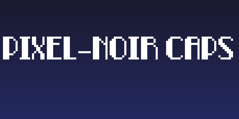 Pixel-Noir Caps Social Header