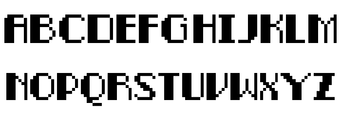 Pixel-Noir Caps Font LOWERCASE