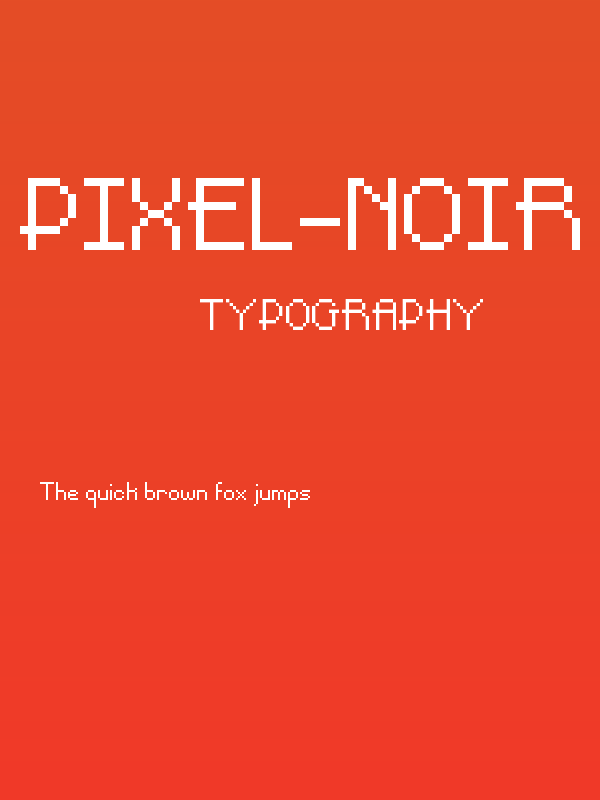 Pixel-Noir Regular Skinny Short Poster