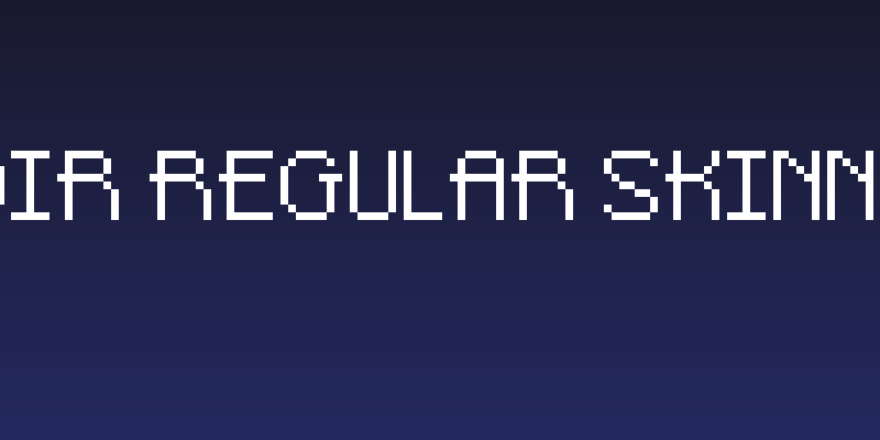 Pixel-Noir Regular Skinny Short Social Header