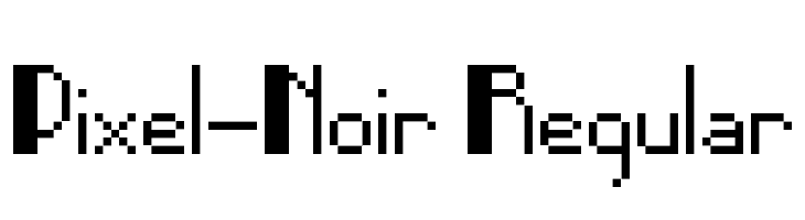 Pixel-Noir Regular  Free Fonts Download