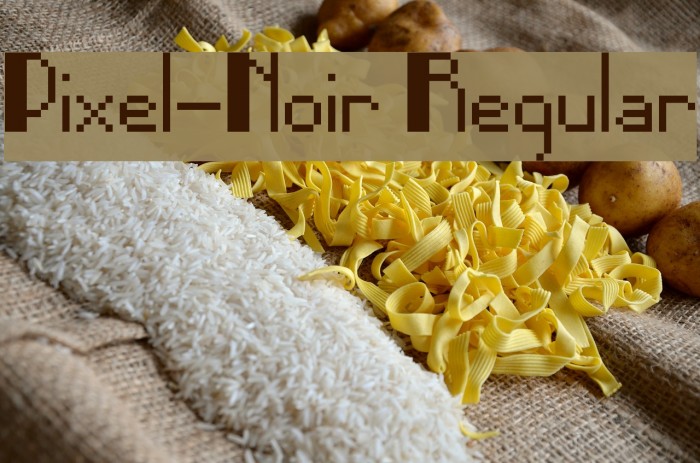 Pixel-Noir Regular Example 2